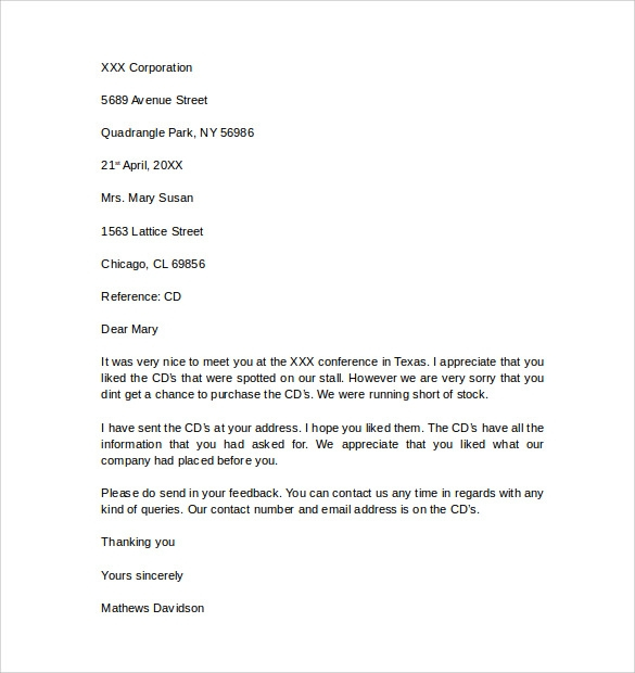 12 Business Letter Templates Free Samples Examples 