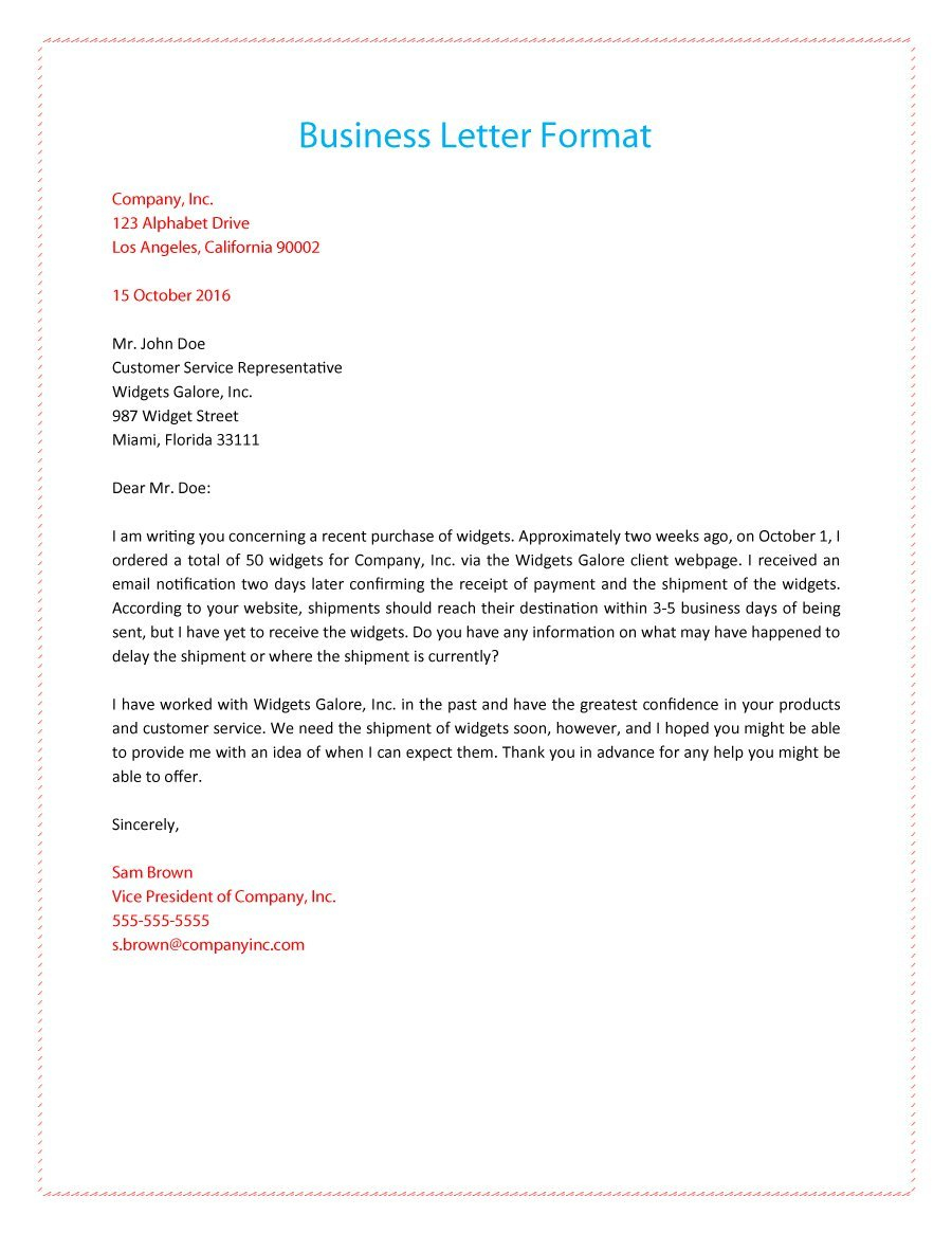 How To Write A Business Letter Video - Business Letter Format