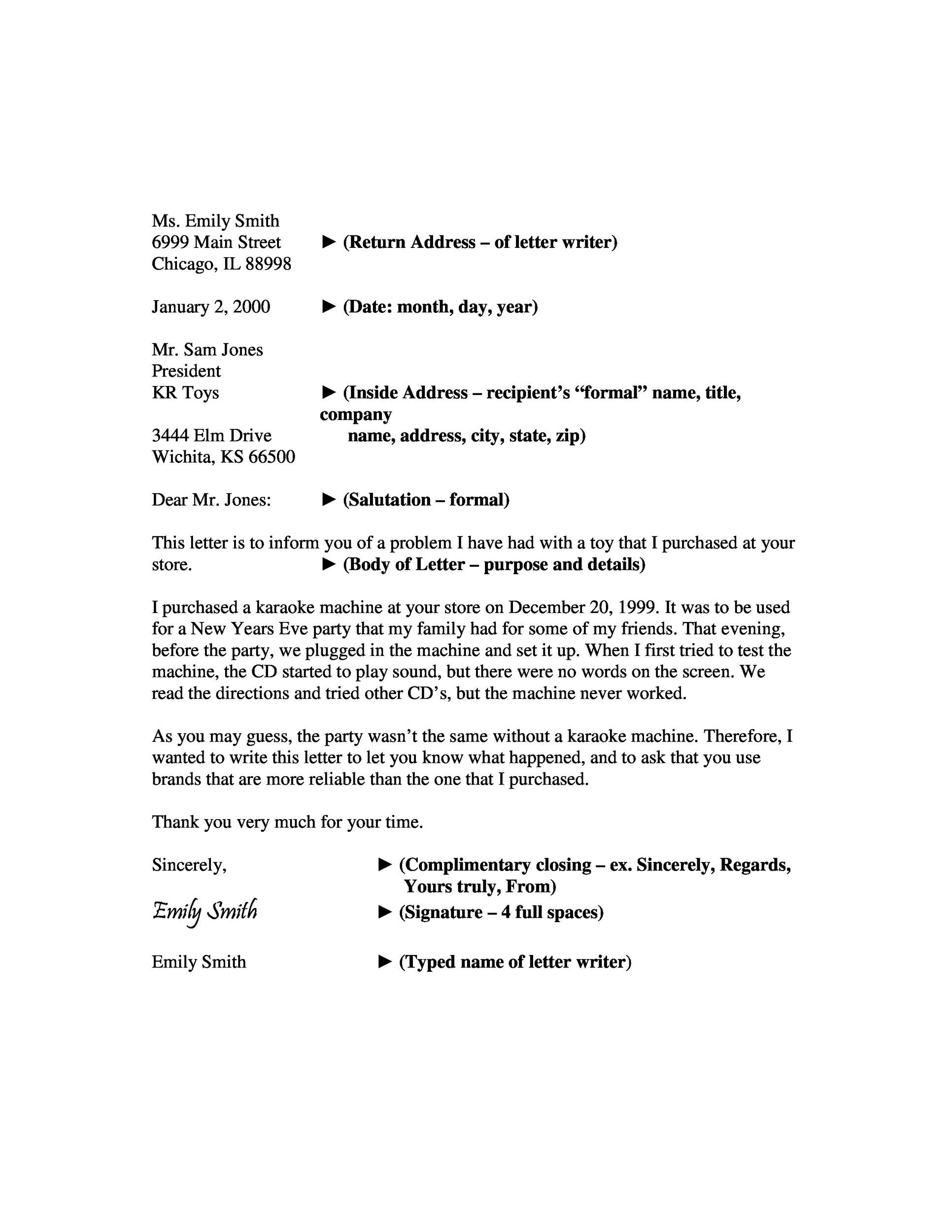 35 Formal Business Letter Format Templates Examples 