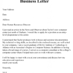 5 Free Example Of Business Letter Writing Templates