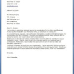 Business Cover Letter Template Of Standard Business
