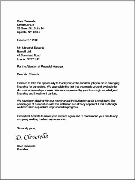 Business Letter Format Template Awesome Ficial Letter 