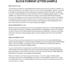 Business Letter Format Templates At Allbusinesstemplates