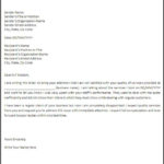 Complaint Letter Example Free Word Templates