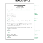 Examples Block Style Business Letters Expense Report