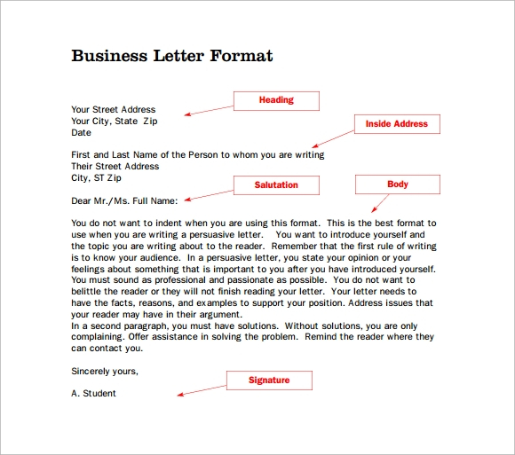 FREE 14 Proper Letter Formats In PDF Word