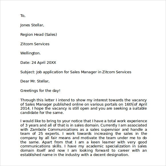 FREE 7 Sample Format For Business Letter Templates In PDF 