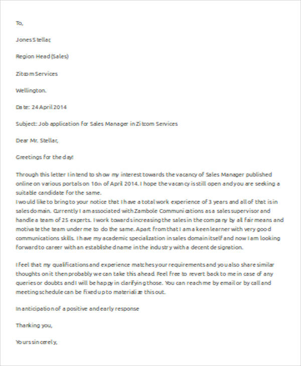 FREE 8 Sample Business Letter Template MS Word In MS Word 