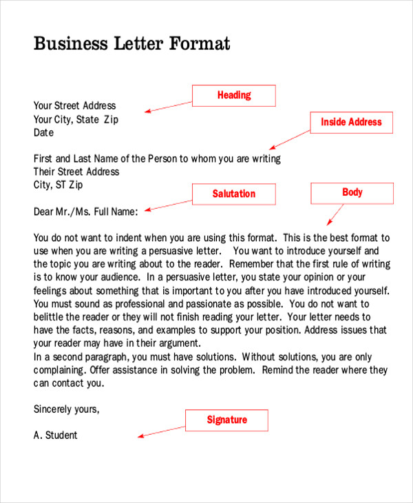 FREE 9 Sample Business Letter Samples In MS Word PDF