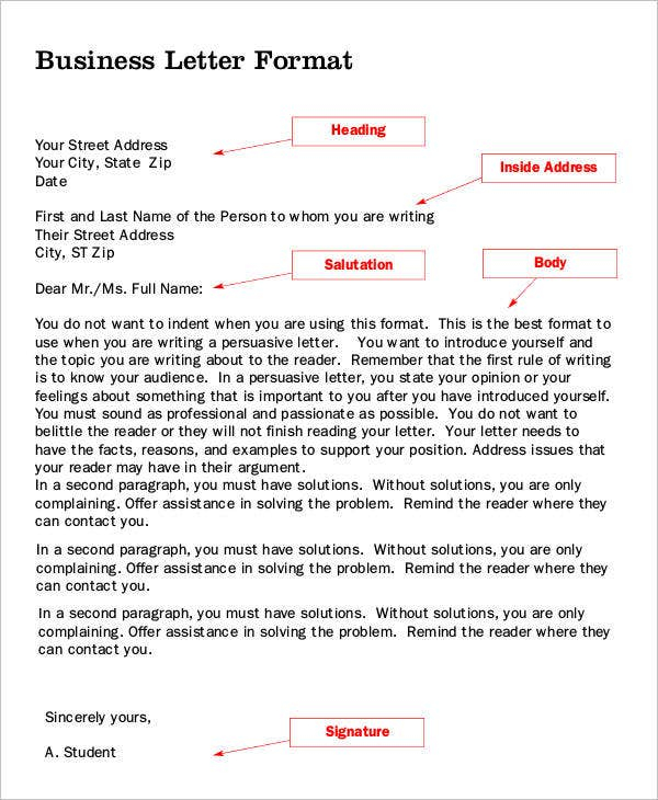 Free Letter Templates 34 Free Word PDF Documents 