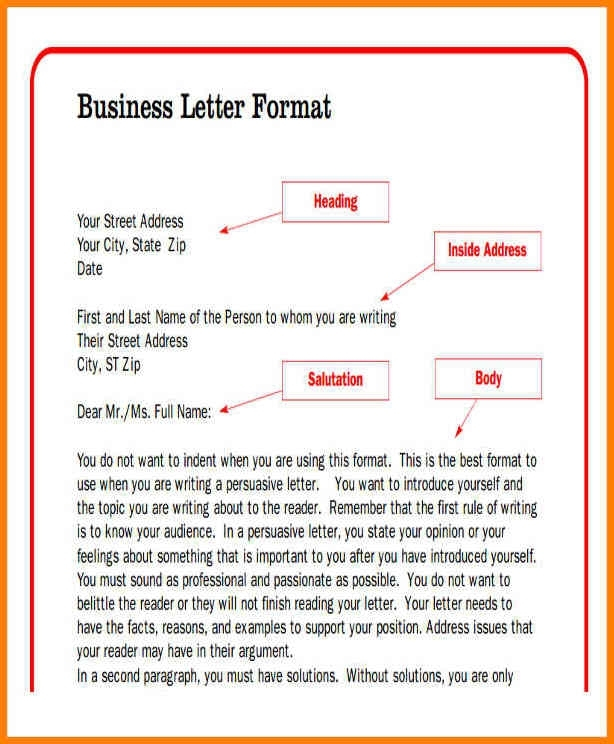 How To Set Up Business Letter Scrumps