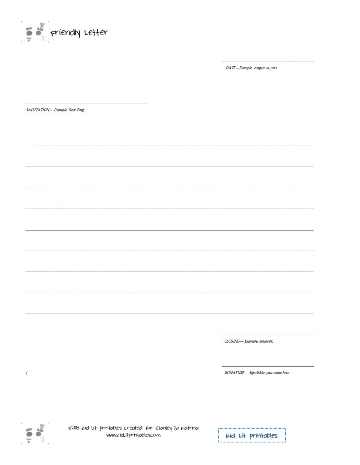 Business Letter Template Blank