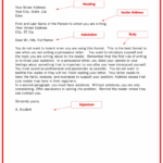 Mla Format For A Letter Collection Letter Template