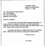 Personal Business Letter Format Sample Business Letter