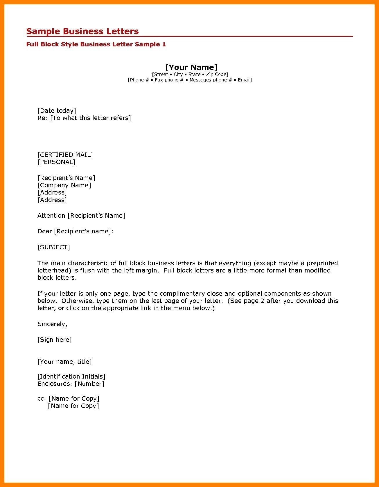 Pin On Business Letter Format Example And Images