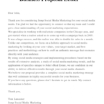 Sample Proposal Letter Template For Business PDF Doc
