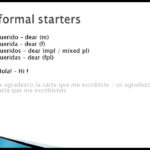 Spanish Letter Writing Formal And Informal Forms YouTube