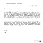 Writing A Business Letter Download PDF Examples