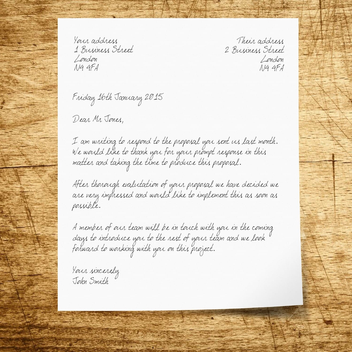 Holiday letter