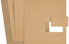 1000 Piece Blank Printable Business Cards 3 5 X 2 Kraft Paper Perforated Cardstock For Inkjet And Laser Printers 10 Cards Per Sheet Brown Walmart