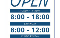 22 Printable Business Hours Templates Word PowerPoint PDF