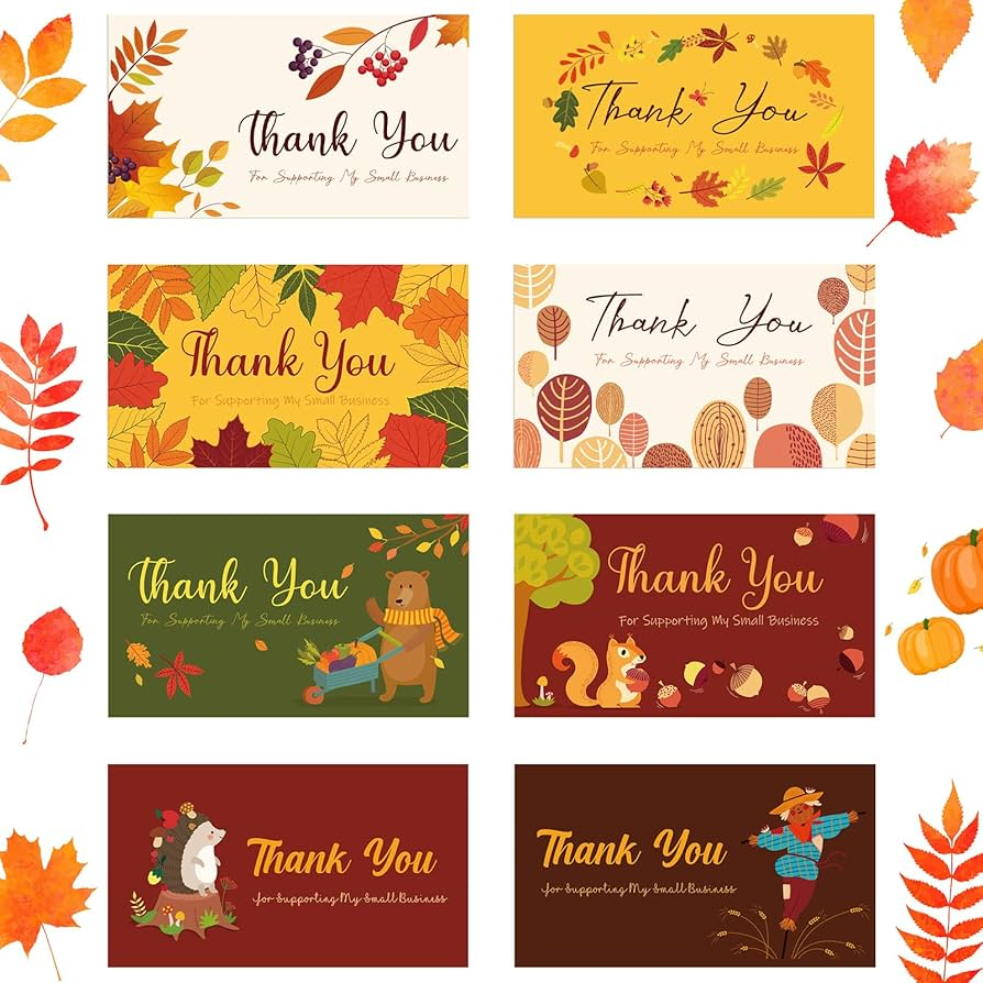 Thank You For Supporting My Small Business Cards Printable Free