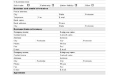 48 Blank Business Credit Application Templates 100 FREE