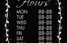 50 Free Business Hours Of Operation Sign Templates Customize U0026 Print