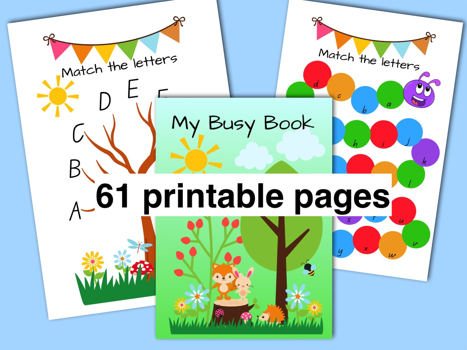61 Pages Woodland Animal Busy Book Printable Educational Activity Book Australian Teachers Marketplace