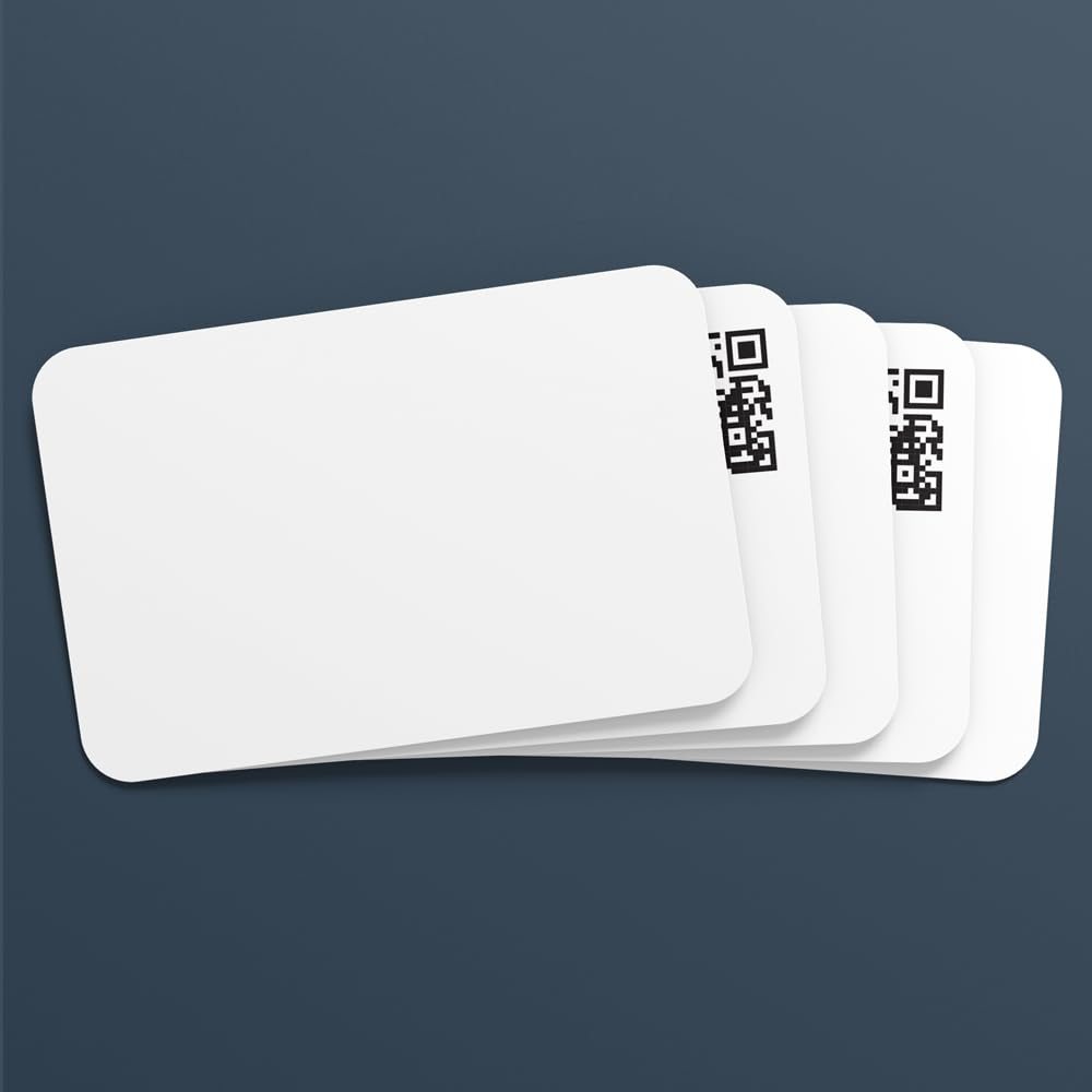 Amazon 5 DIY Self Printable Digital Business Card Pack From EYLET NO SUBS NFC Enabled Digital Business Cards Office Products