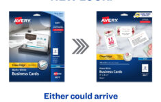 Amazon Avery Clean Edge Printable Business Cards With Sure Feed Technology 2 X 3 5 White 200 Blank Cards For Inkjet Printers 08871 Business Card Stock Office Products