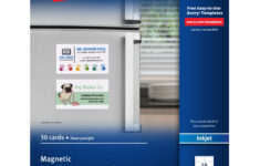 Amazon Avery Magnetic Printable Business Cards 2 X 3 5 Matte White 30 Blank Cards For Inkjet Printers 08374 Business Card Stock Office Products