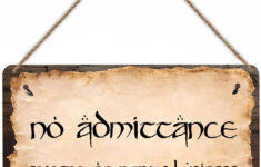 Amazon Flinelife No Admittance Except On Party Business Metal Sign 12x8 Perfect For Fans Home Kitchen