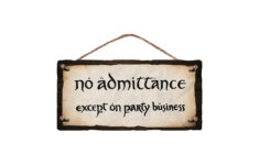 Amazon Flinelife No Admittance Except On Party Business Wood Sign 12x6 Perfect For Fans Home Kitchen