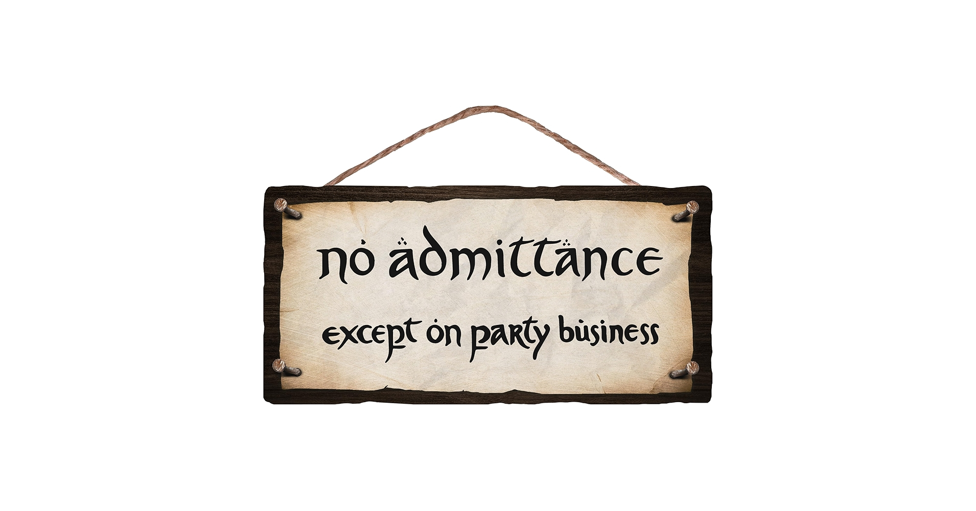 Amazon Flinelife No Admittance Except On Party Business Wood Sign 12x6 Perfect For Fans Home Kitchen