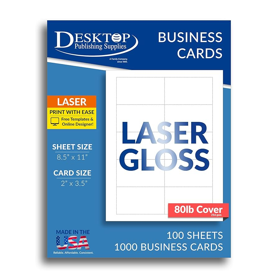 Printable Business Cards Laser Printers