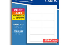 Amazon Heavyweight White Blank Business Card Paper 20 Sheets 200 Business Cards 80lb Cover 218 Gsm Inkjet Laser Printer Compatible Standard 3 5 X 2 Inches Office Products