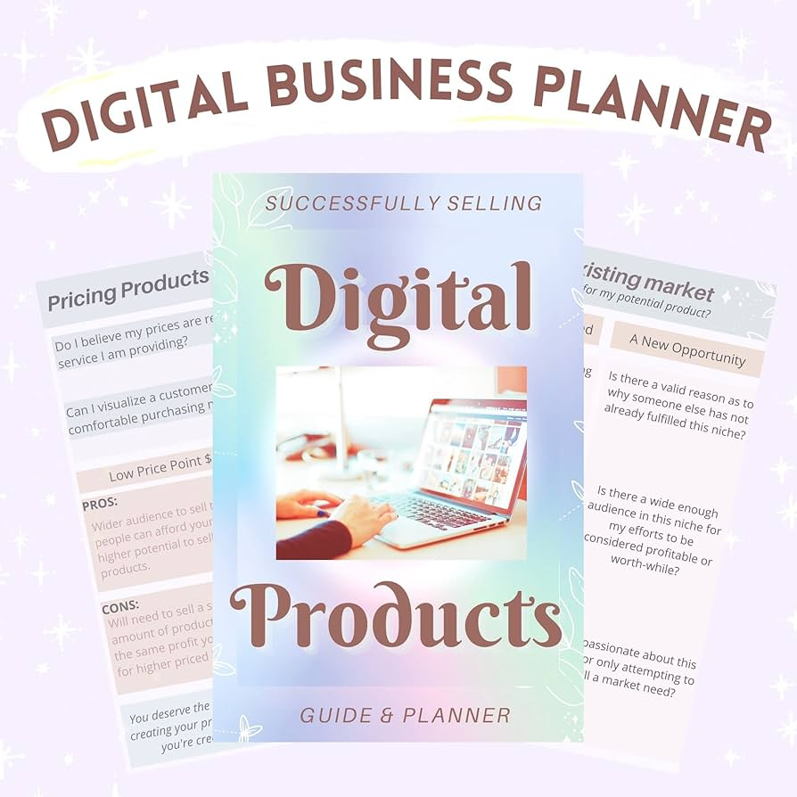 Amazon How To Sell Digital Products Online Printable PDF EBook Planner Guide For Small Businesses Digital Guide Workbook Journal Planner All In One For Small Business Owners Content