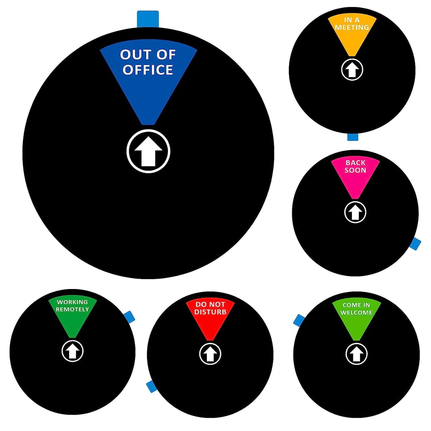 Amazon Office Door Signs Do Not Disturb Hanger For Business And Home 6 Inches 6 Options Privacy Sign For Out Of Office Busy Or Meeting Status Office Products