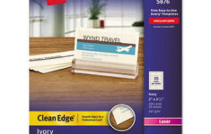 Avery 5876 Two Side Printable Clean Edge Business Cards Laser 2 X 3 1 2 Ivory 200 Pack Walmart