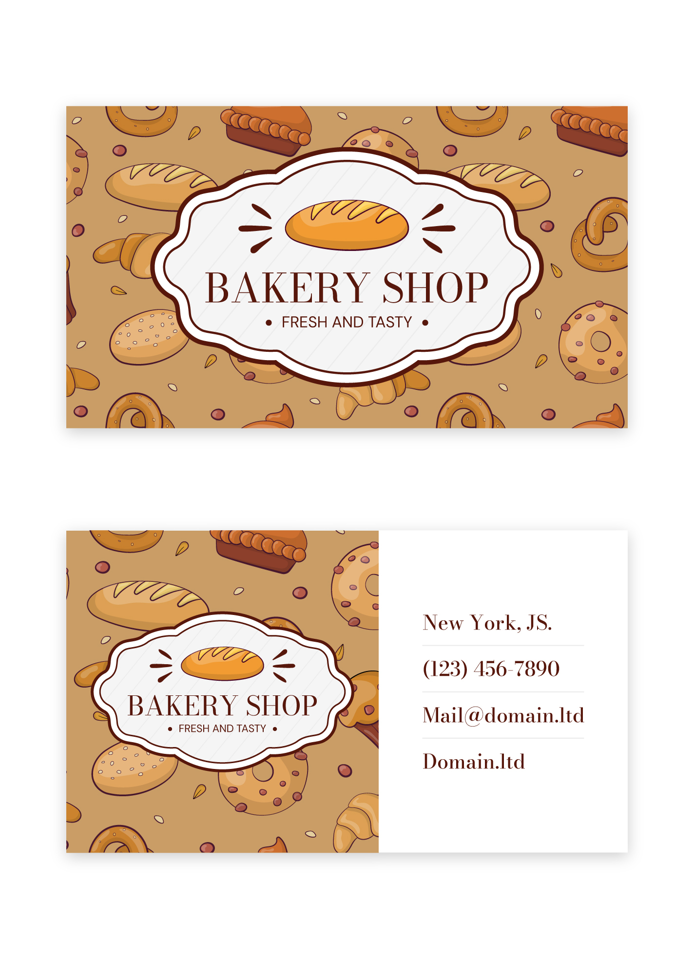 Free Printable Bakery Business Cards