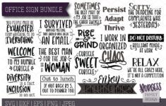 BUNDLE Office Signs Cut Files Printables By Burgess Family Design TheHungryJPEG