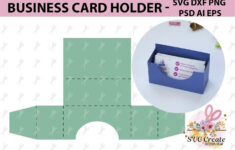 Business Card Holder Template Stand Paper 178914
