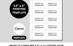 Business Card Printing Template 3 5x2 Business Card Printing Guide 8 5x11 Sheet Template Canva Editable DIY Printable INSTANT DOWNLOAD Etsy