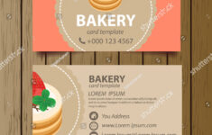 Business Card Template Bakery Business Vector Stock Vector Royalty Free 186153227 Shutterstock