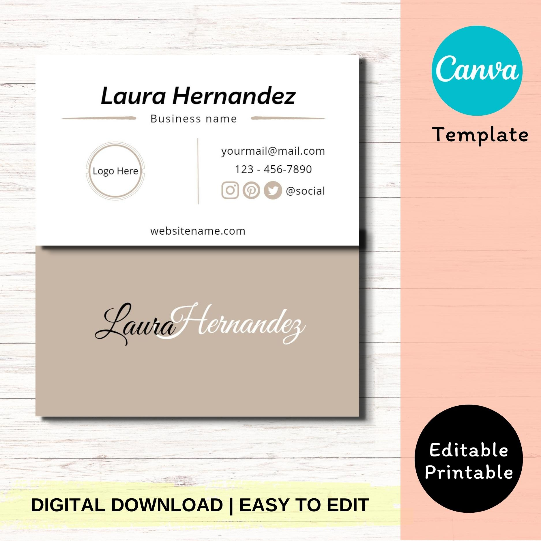 Create Printable Business Cards