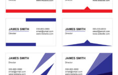 Business Card Templates Set Printable Royalty Free Vector