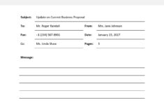 Business Fax Cover Sheet Template In Google Docs Word PDF Pages Download Template