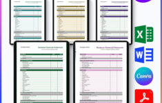 Business Financial Statement Template Printable PDF