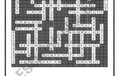 Business Vocabulary Crossword Puzzle 1 with Key ESL Worksheet By Douglas